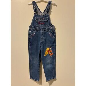 Disney Pooh 100 Acre Collection Vintage Winnie the Pooh Tigger Overalls Size 5